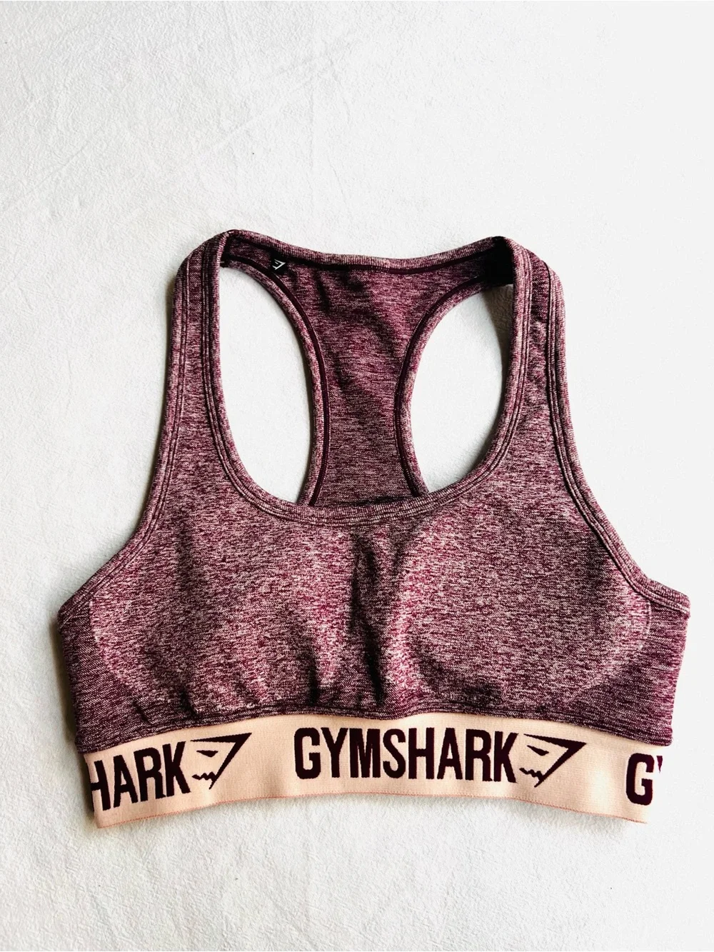 Gymshark Flex Matching Set Ruby Marl Leggings & Sports Bra Size L